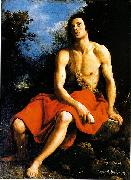 Cristofano Allori John the Baptist in the desert oil on canvas